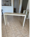 Pearl white console table 116x30x77cm
