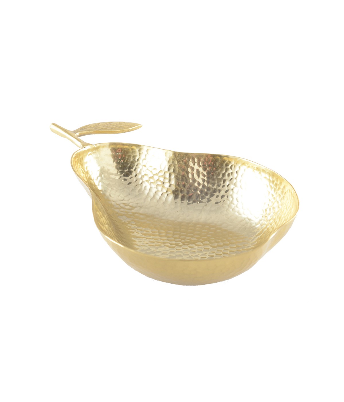 Gold pear bowl 27x22x5cm