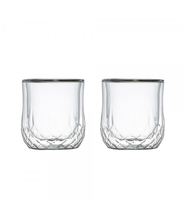 Verres double paroi whisky - lot de 2