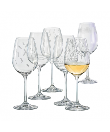 Set de 6 verres à vin 350ml tempo