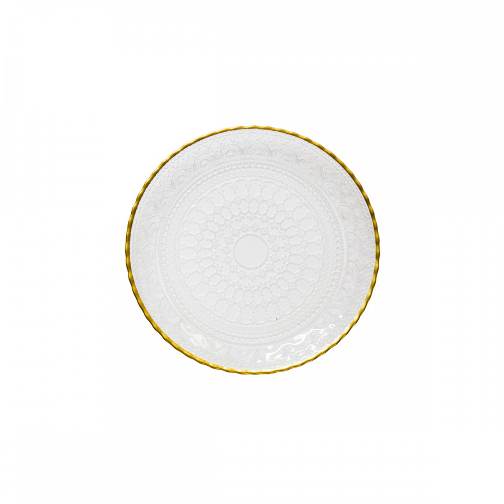 Assiette à dessert goldline 21x21x2cm