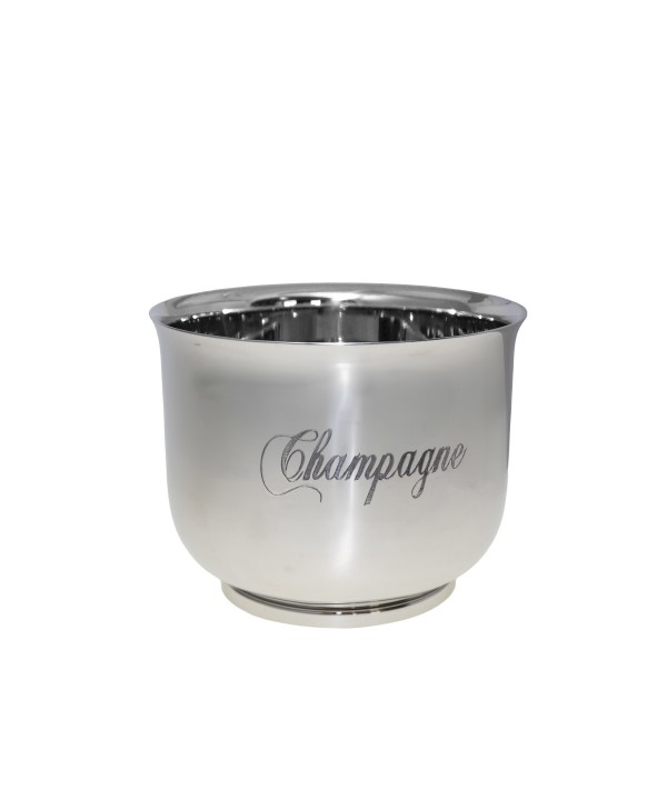 Seau à champagne magnum argent en inox 18.5x18.5x23.5cm