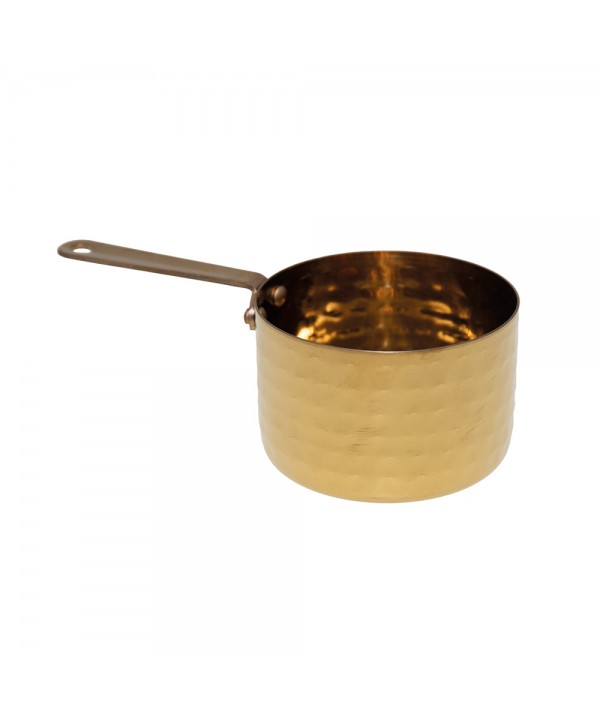 Mini casserolette dorée haute 9x9x6cm