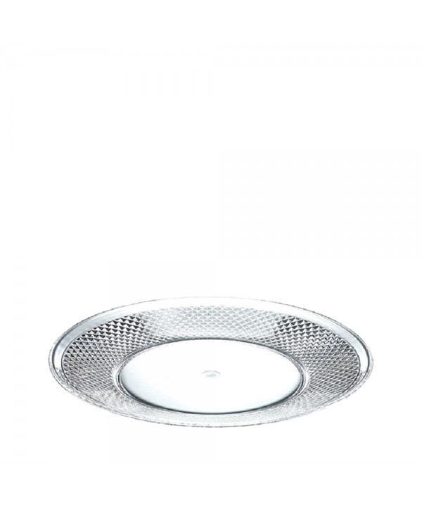 Assiette plate acrylique diamant