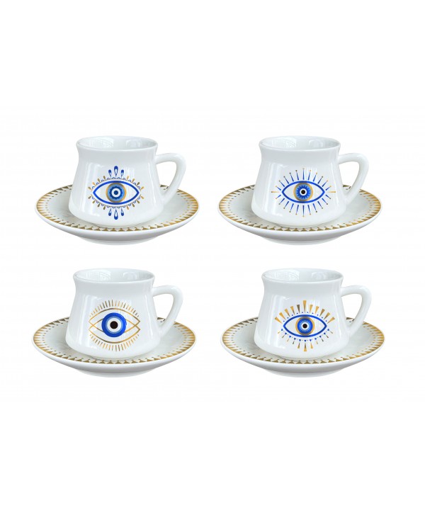 Chance cups and saucers - set of 4