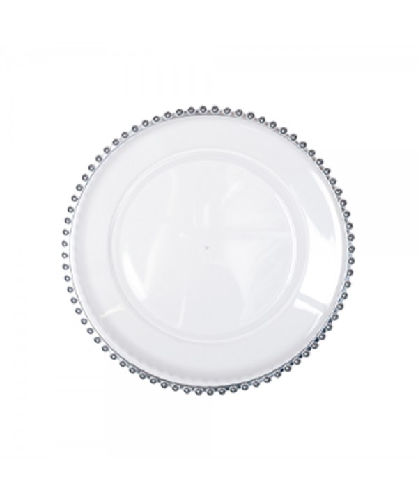 Dessous d'assiette boule argent