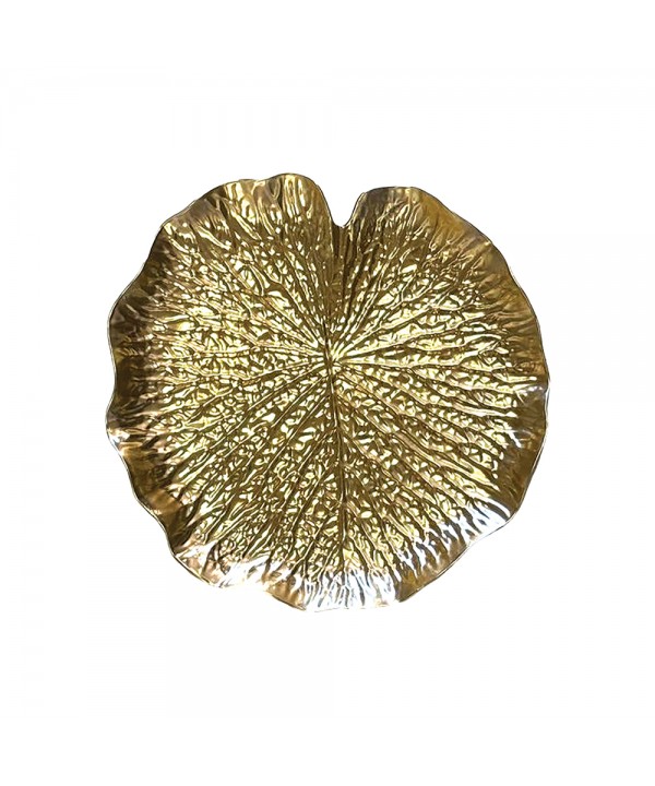 Dessous d'assiette nénuphar doré
