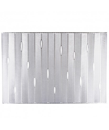 Dessous d'assiette rectangle argent