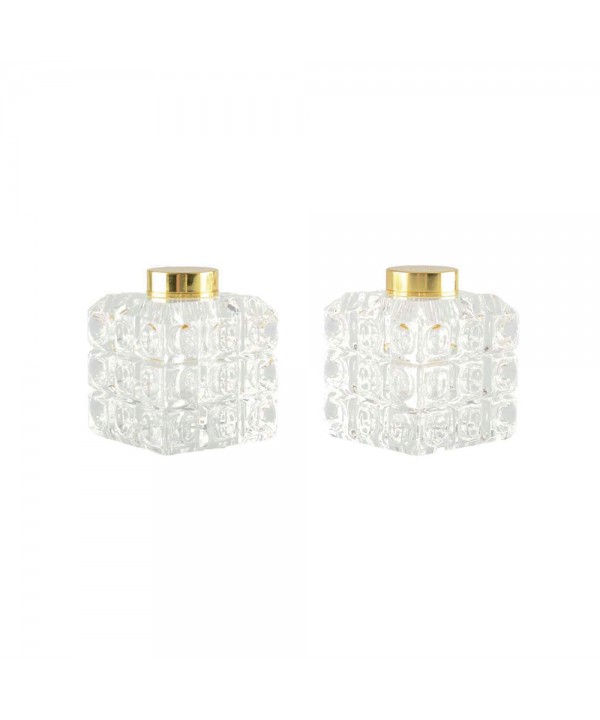 Gold checkered salt and pepper shaker 5x5x5cm