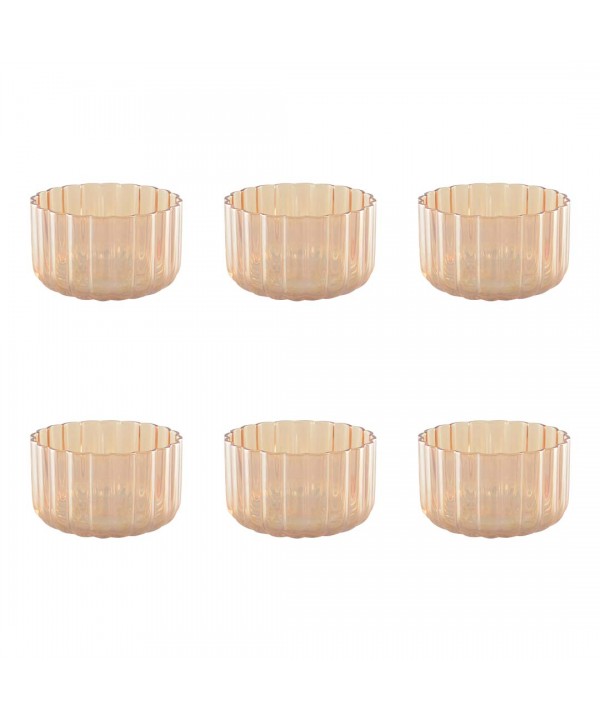 Gold cups - set of 6