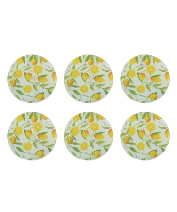 Lemon coasters - set of 6 