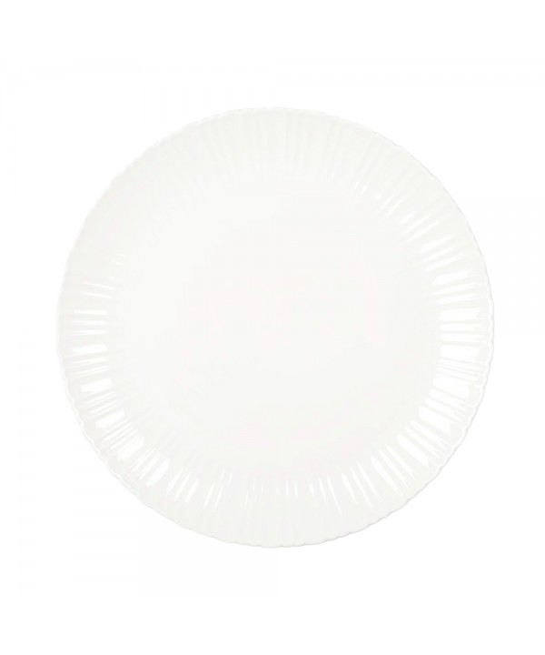 White serving dish flora 26.6x26.6x2cm