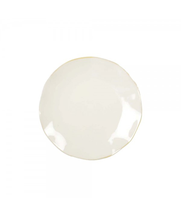 White dinner plate Rosa 20x20x2cm