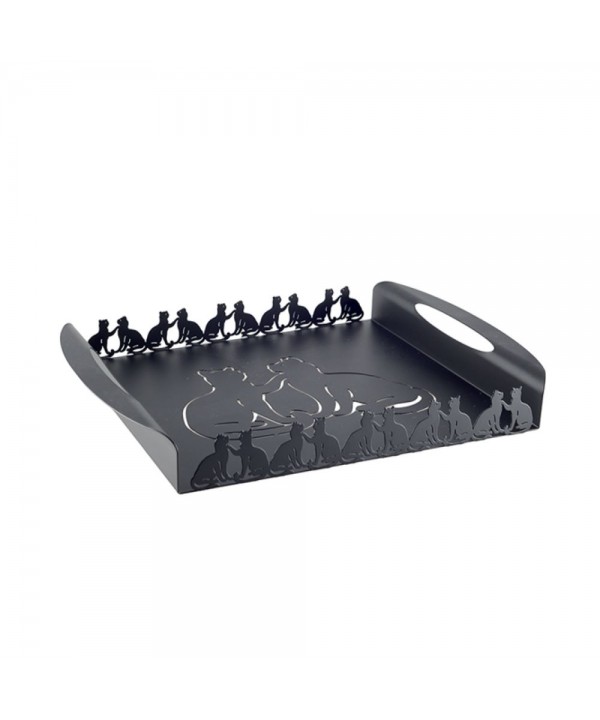 Black cat tray 40x30x5cm