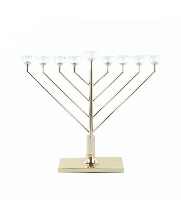 Golden menorah 65x14x54cm