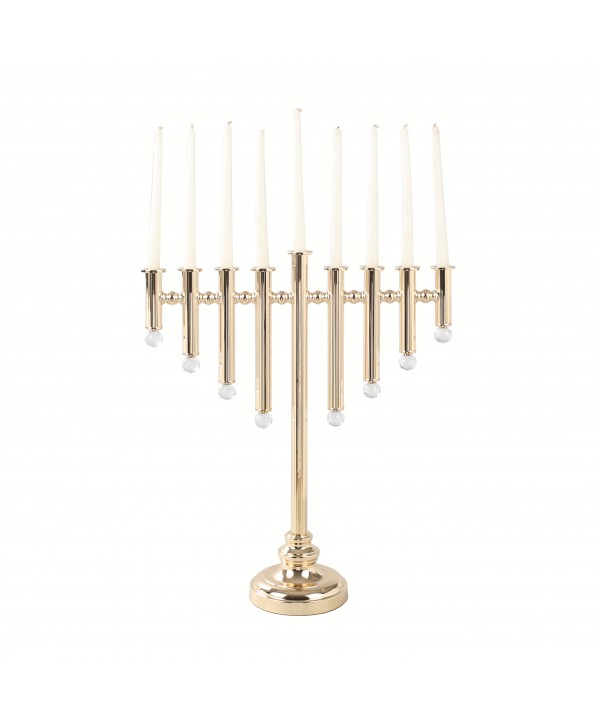 Golden menorah h.63cm