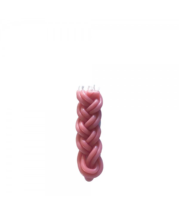 Pink Havdalah candle h.12cm