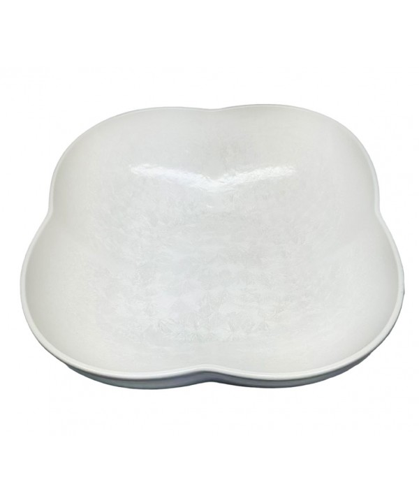 White floral porcelain salad bowl 25.5cm