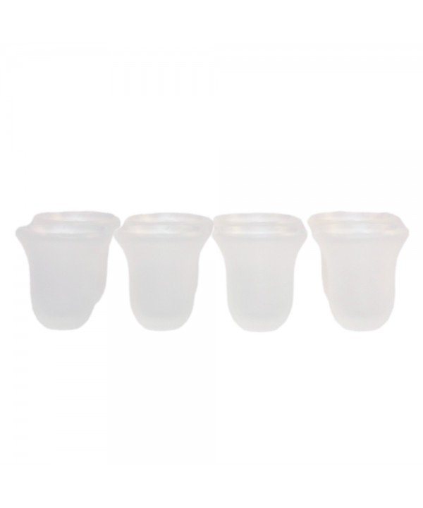 Set of 8 white glasses for wine fountain