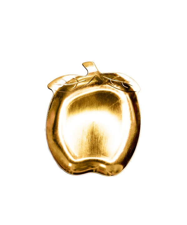 Small golden apple tray 32x26x2.5cm