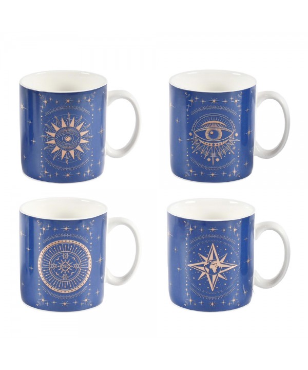 Star mugs - set of 4