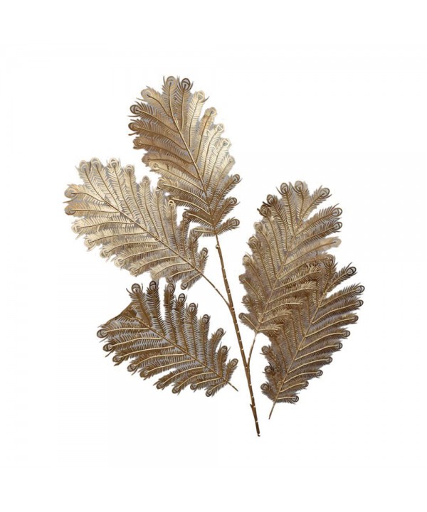 Gold leaf decorative flower h90cm