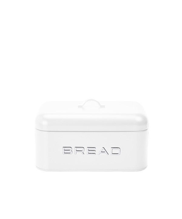 White and silver bread box 30x18x15cm