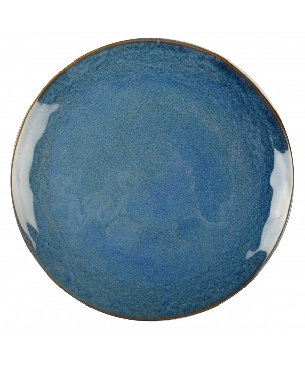 Blue dinner plate