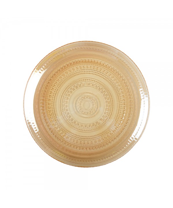 Dinner plate Caesar amber color