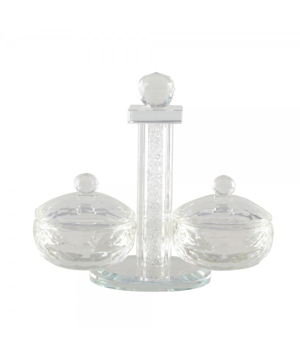 Round crystal salt and pepper shaker