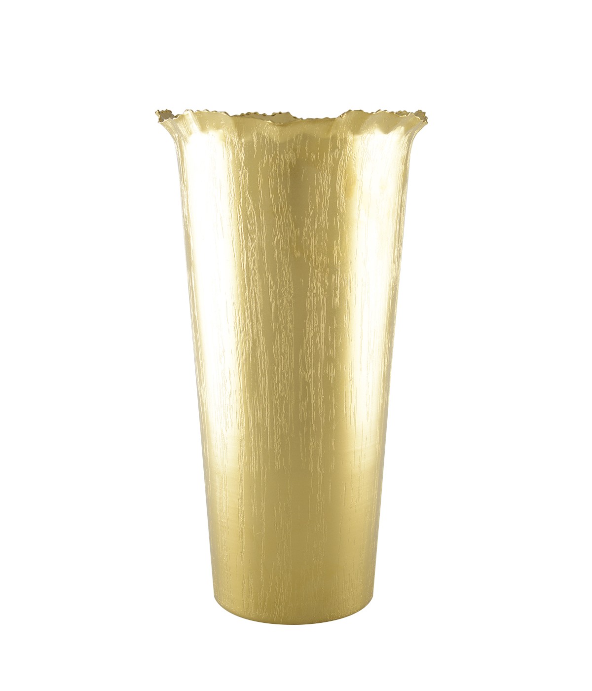 Matte gold vase