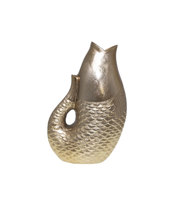 Golden fish vase 20x12.5x32.5cm