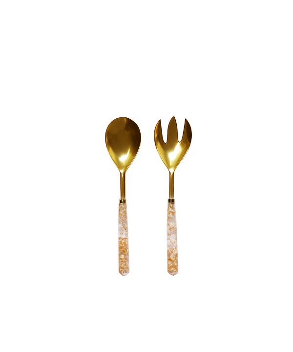 Spangled salad servers