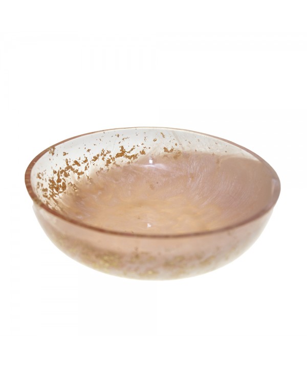 Glittering resin salad bowl 28x28x8cm