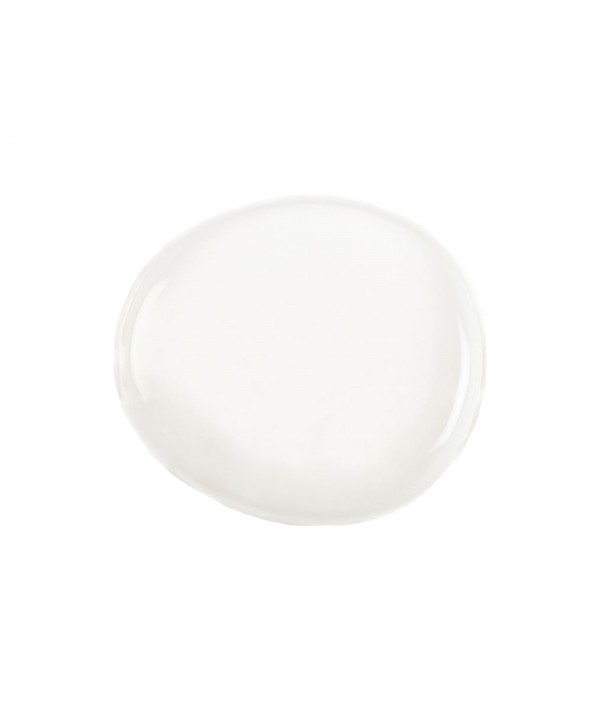 White ceramic dessert plate