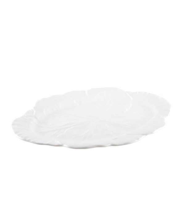 White melamine oval platter 50x40x2cm