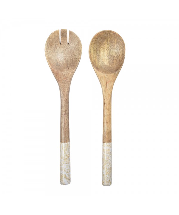 Abstract salad servers
