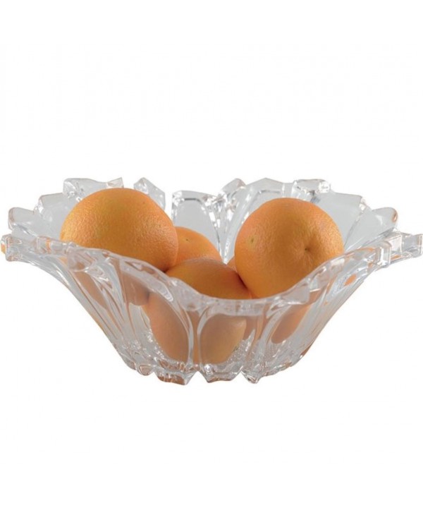 Acrylic flower-shaped fruit bowl 29.2x29.3x10.7cm