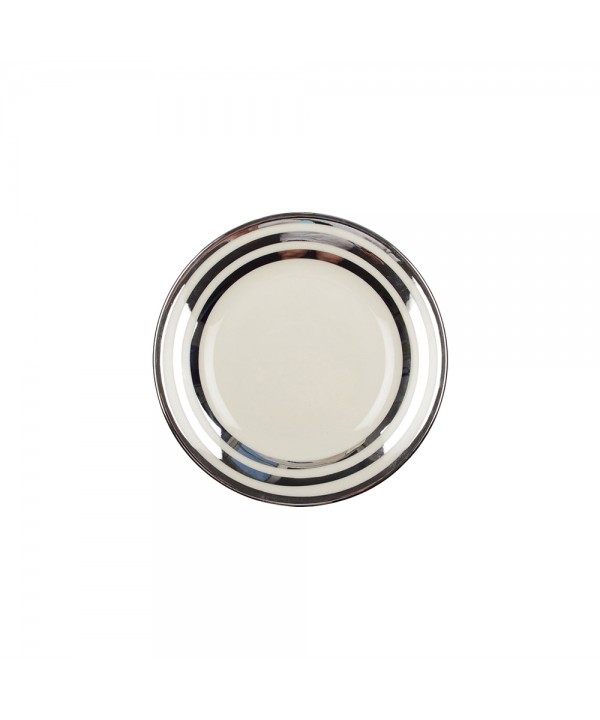 Triple silver dessert plates 18cm