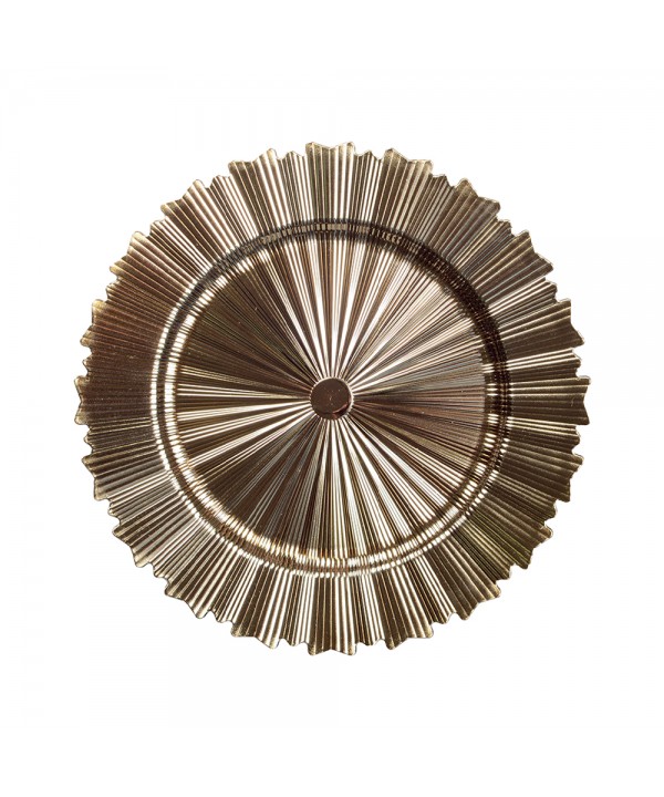 Shiny gold rim placemat