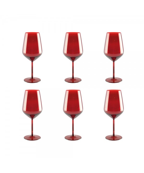 Red wine glasses – set of 6