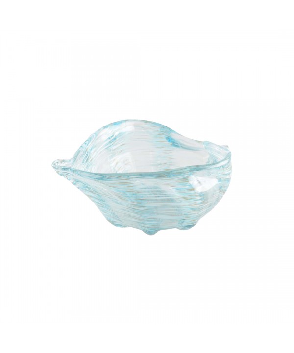 Ocean blue shell bowl 29x17.5x9.5cm