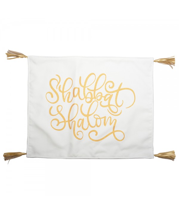 Bread cover gold pompom 40x50cm