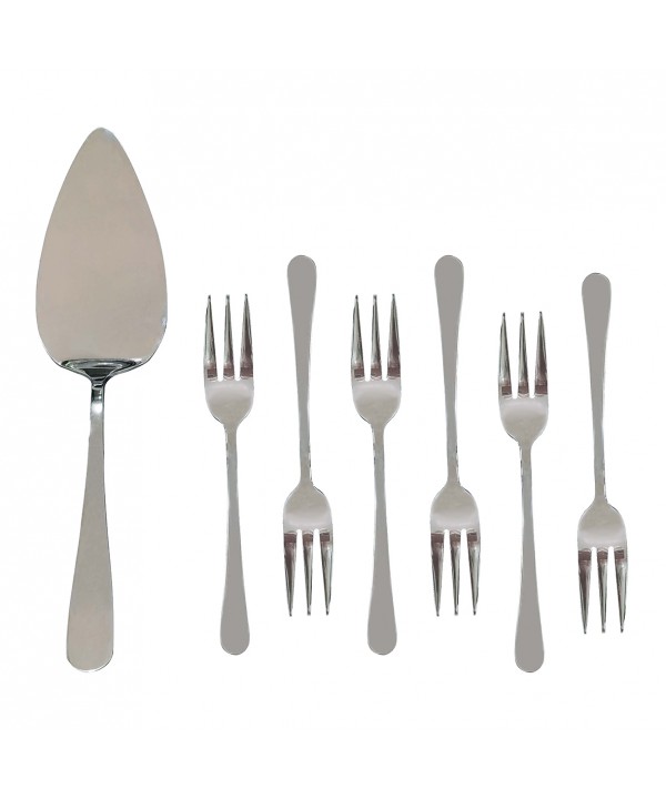 Set of 7 silver pastry tools