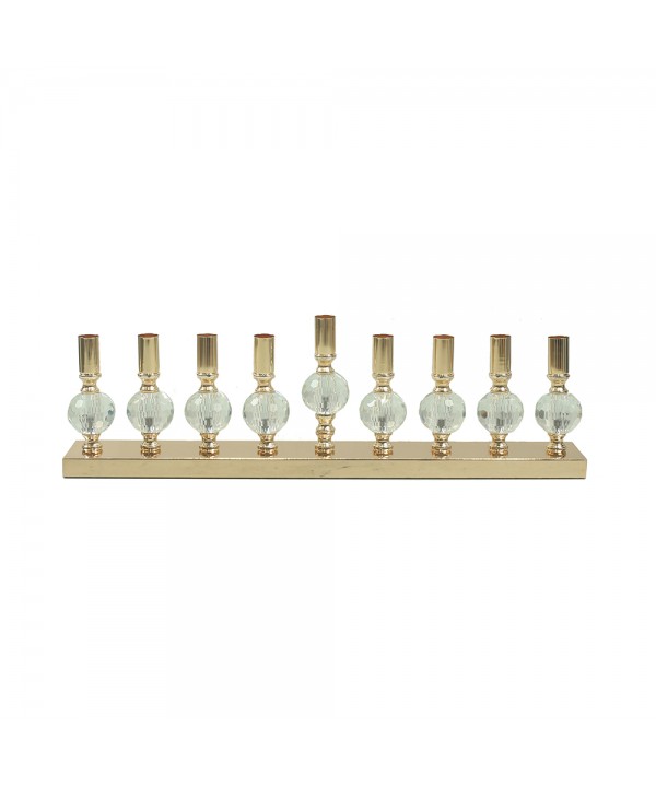 Golden menorah 55x5x18cm