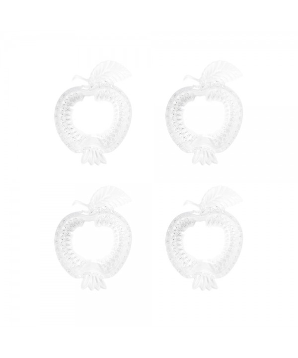 Glass apple bowls 16.5x12.2x4.5cm - set of 4