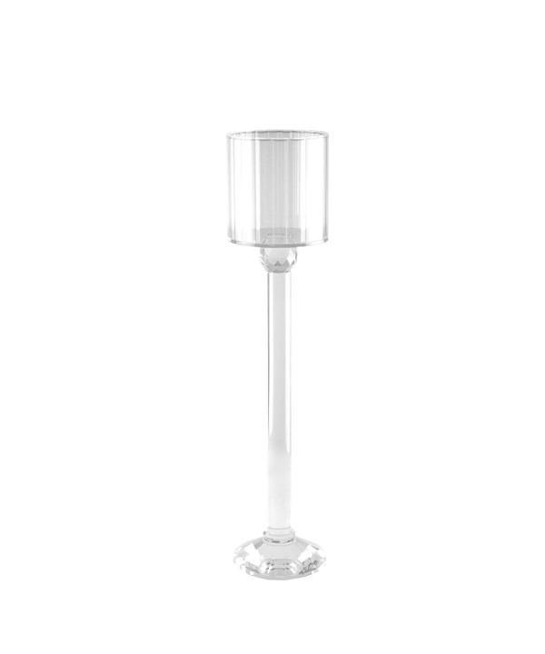 Crystal pedestal candle holder 10x10x45cm