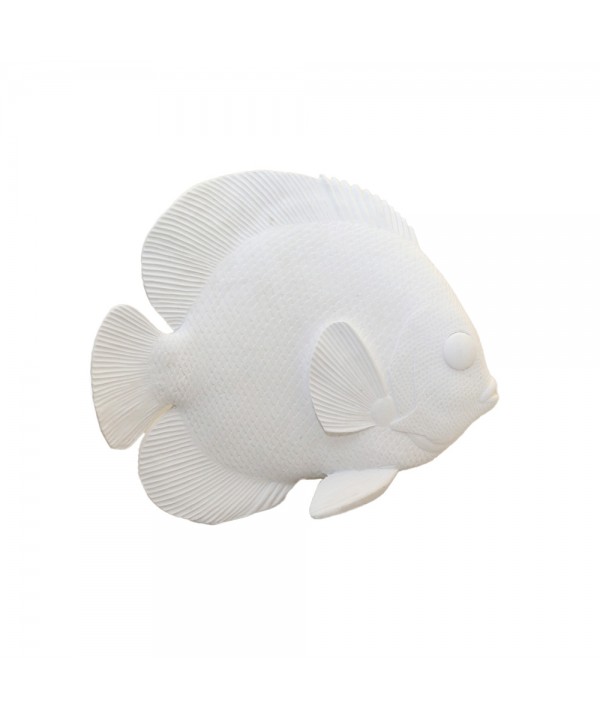 Decorative white fish 29x12x23cm