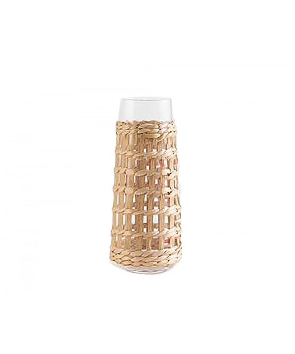 Rattan carafe 12x12x28cm