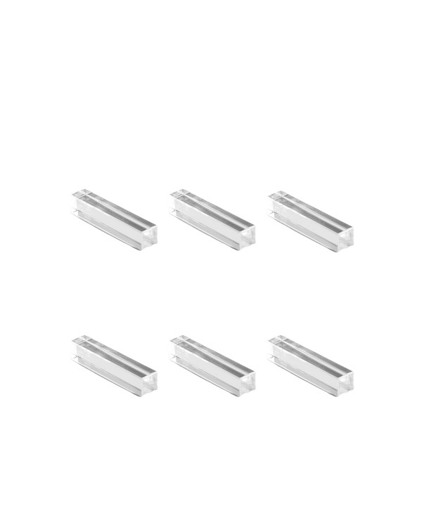 Rectangular crystal knife rack - set of 6